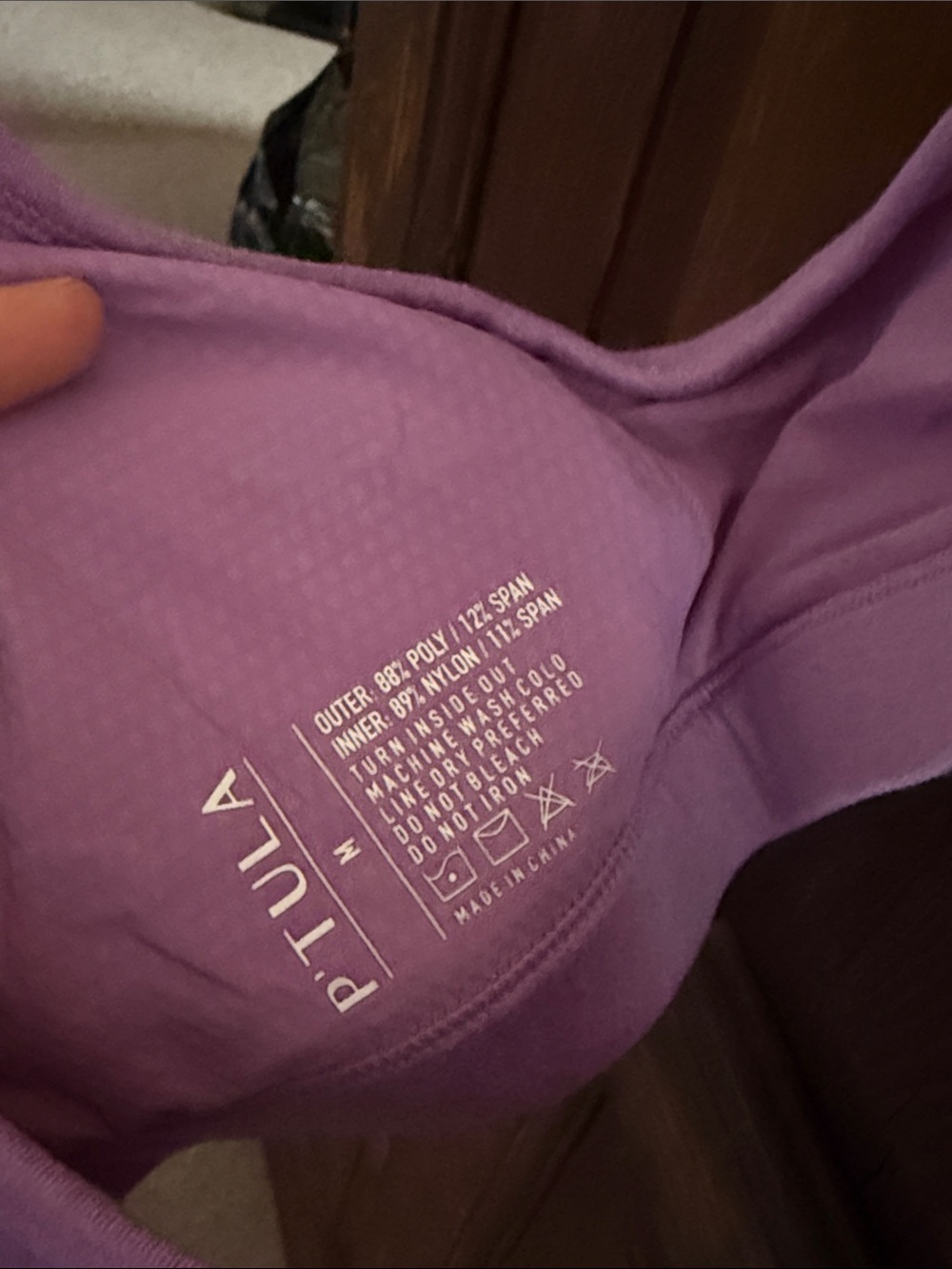P'tula Lavender BAREPRO Icon Sports Bra - Picture 2 of 4